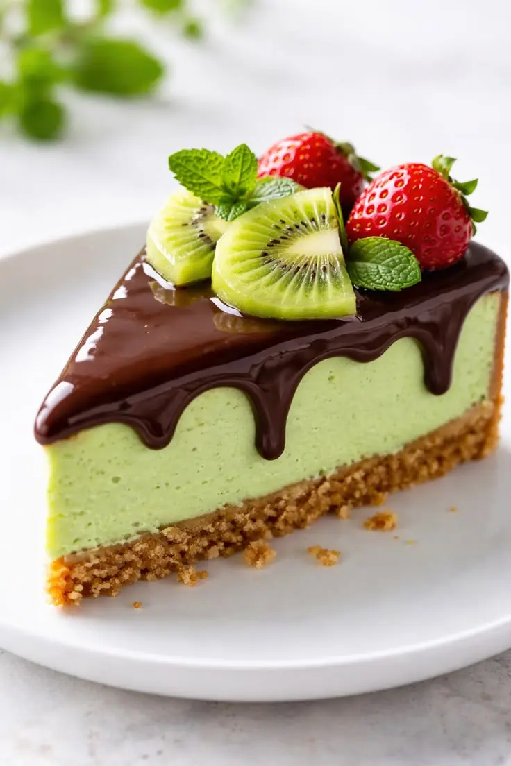 Kiwi Chocolate Cheesecake