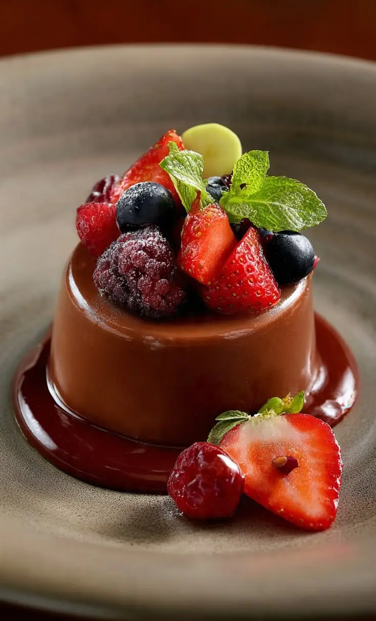🍫🍓 Chocolate Berry Panna Cotta