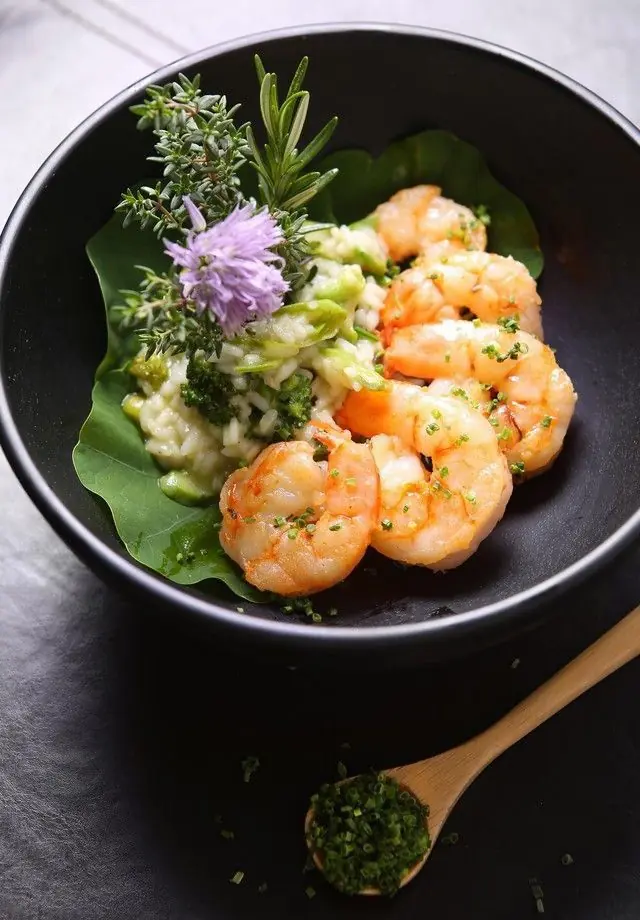 🍤 Herb Butter Shrimp Risotto Bowl