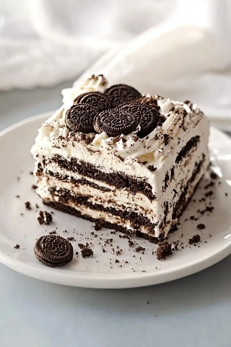 🍪🖤 Cookies & Cream Layer Cake