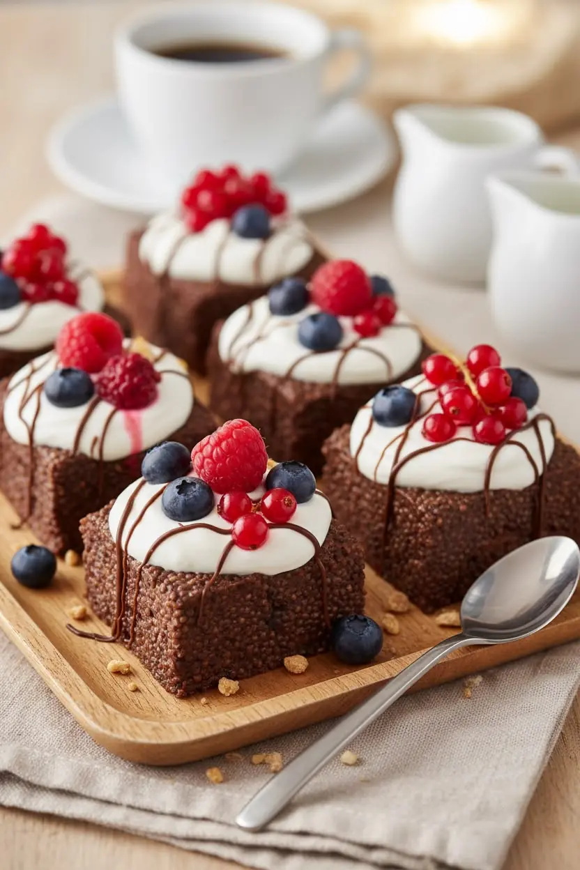 Mini Chocolate Berry Cakes
