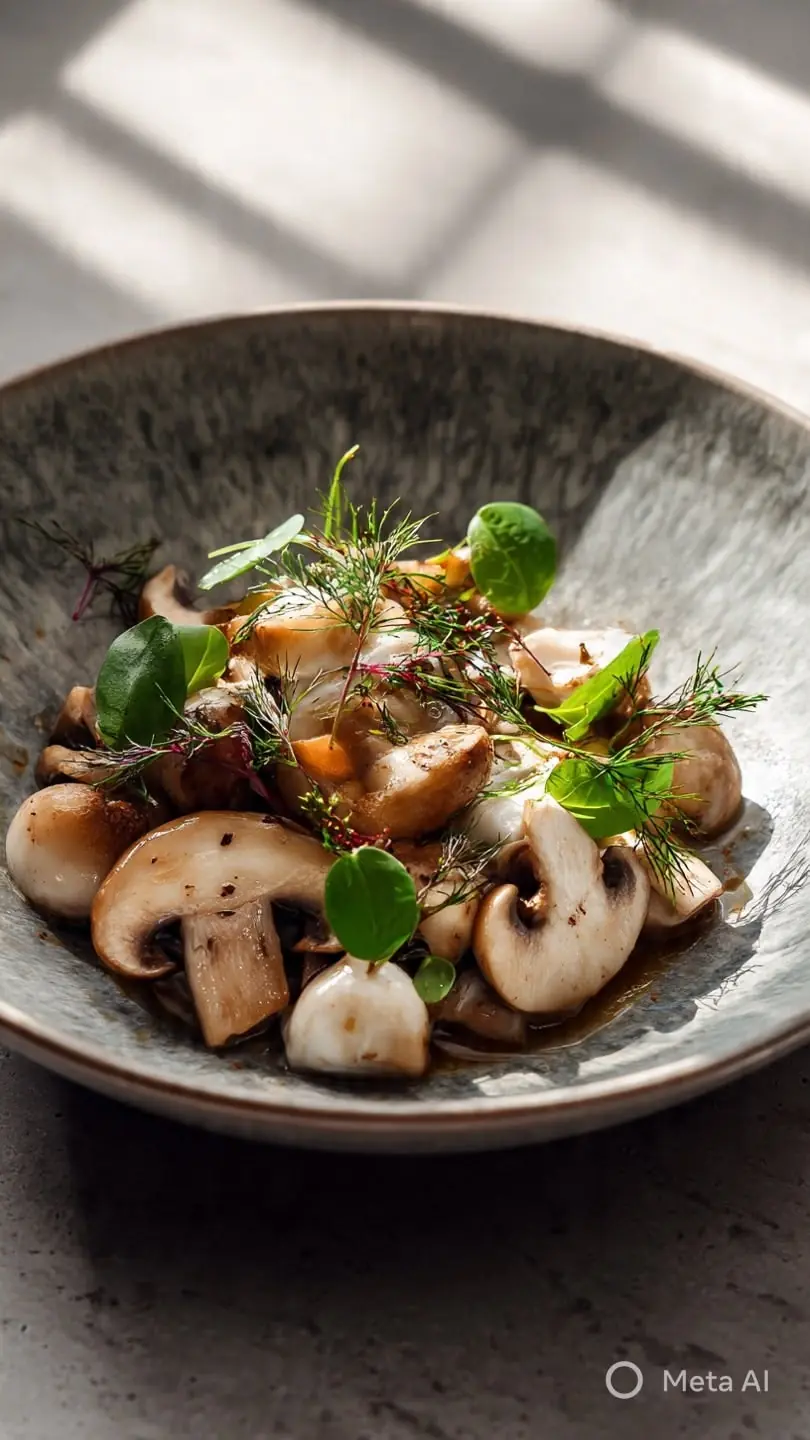 🍄✨ Wild Mushroom Medley in Herb Butter Broth