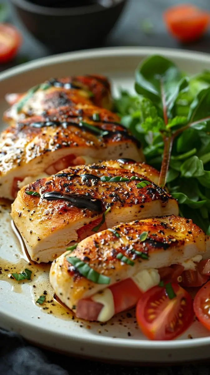 🍅 Caprese Stuffed Chicken Breast