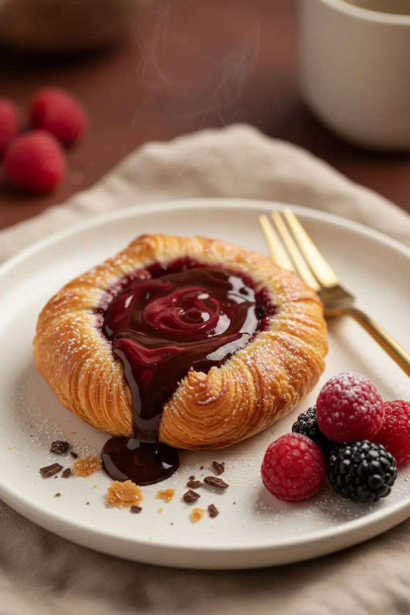 🍓 Blackberry Chocolate Danish