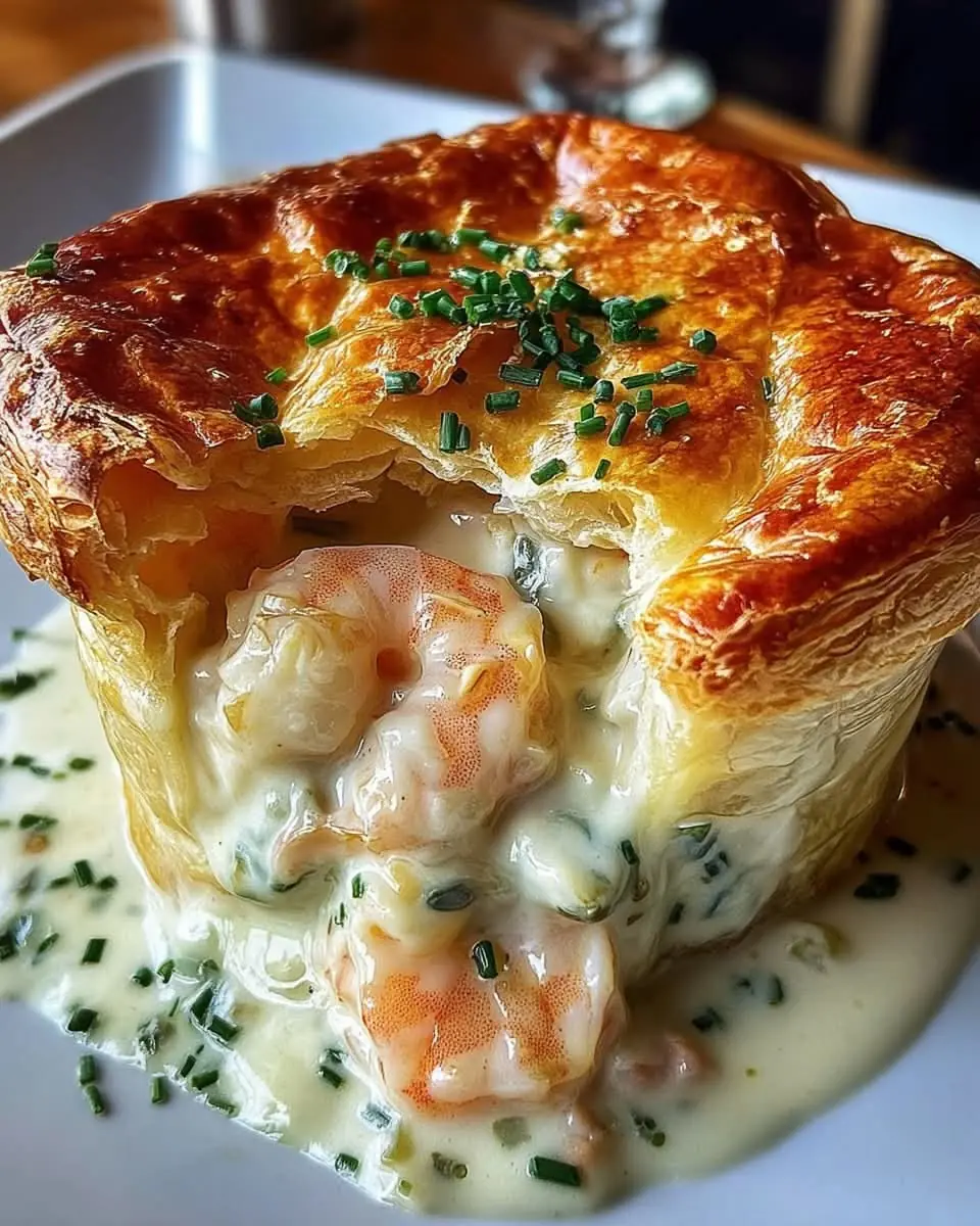 🥧 Creamy Shrimp Seafood Pot Pie