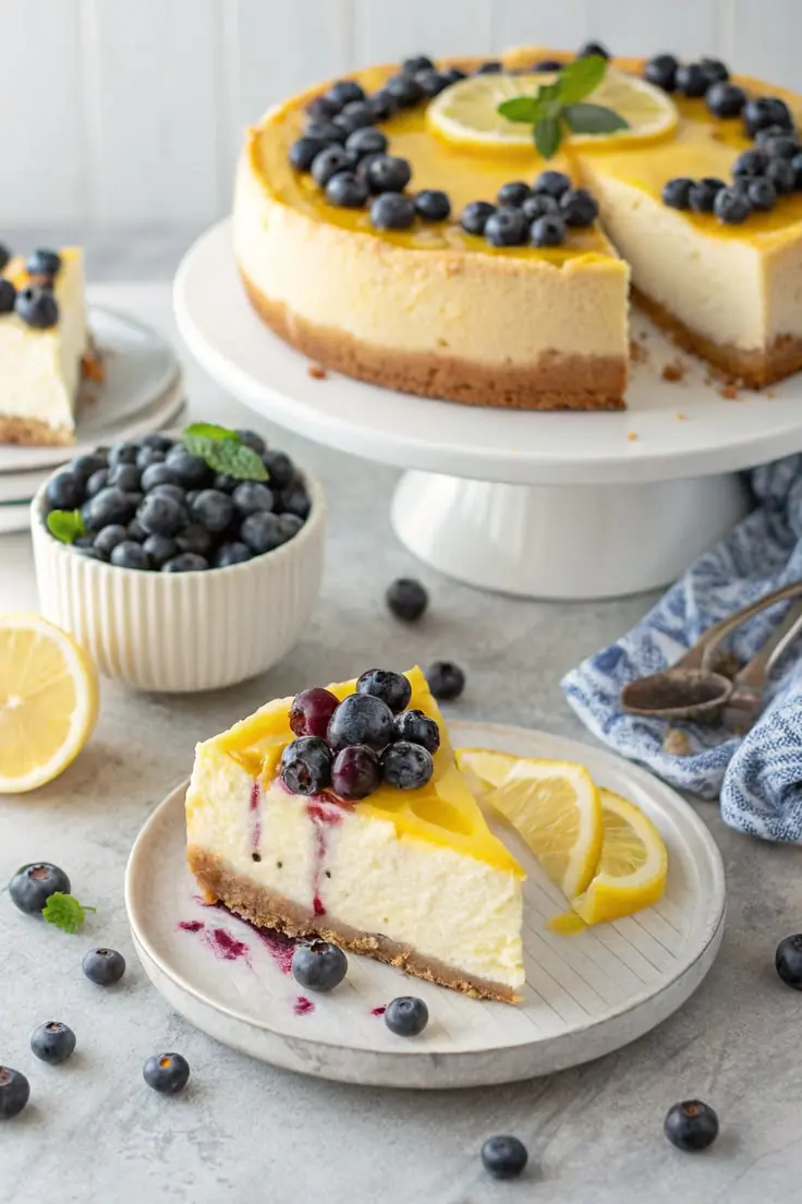 🍋 Blueberry Lemon Cheesecake