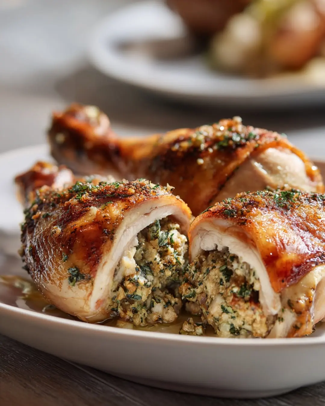 Herb-Stuffed Roasted Chicken Thighs