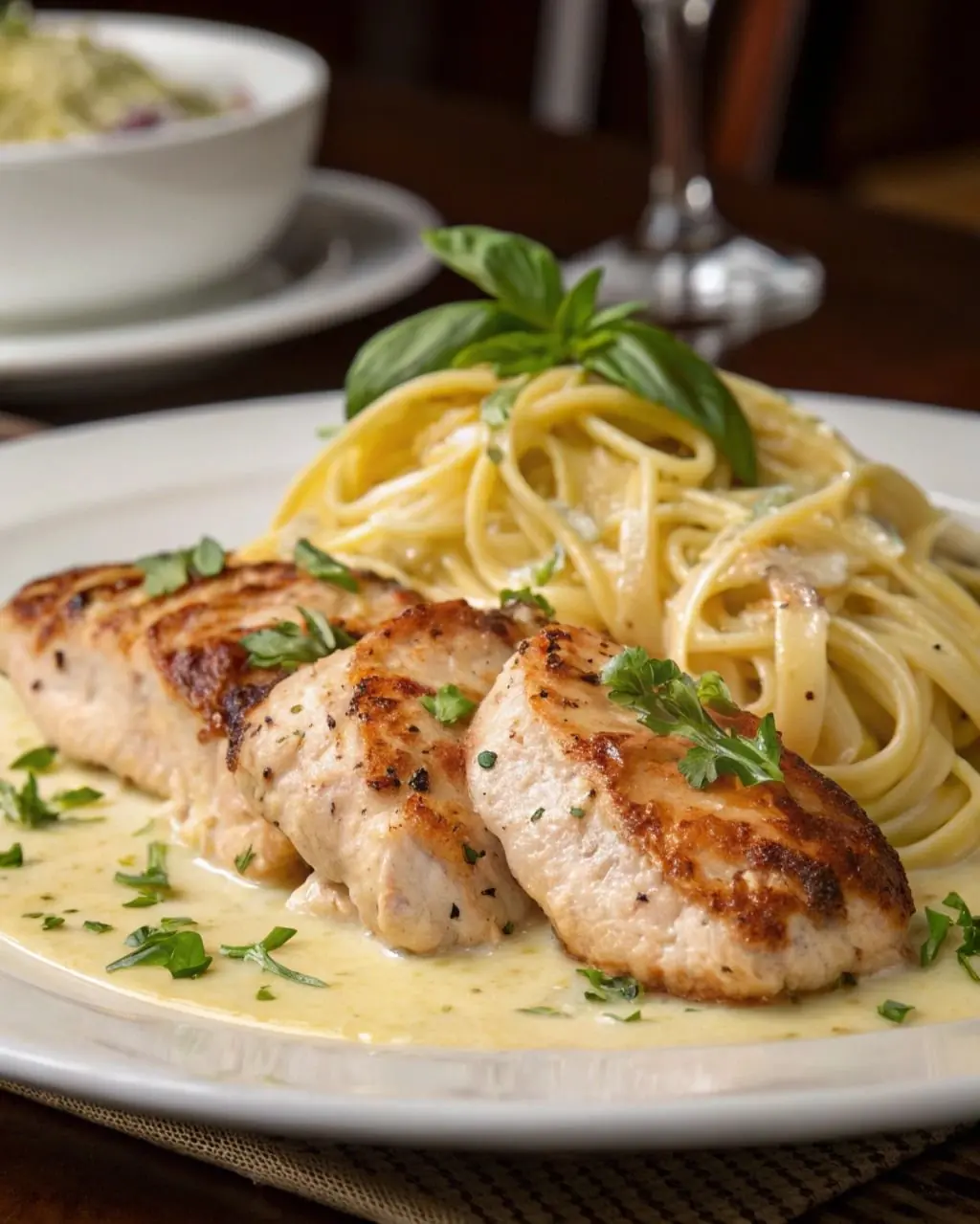 Creamy Garlic Chicken Alfredo