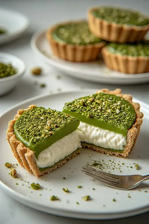 Matcha Pistachio Cream Tart