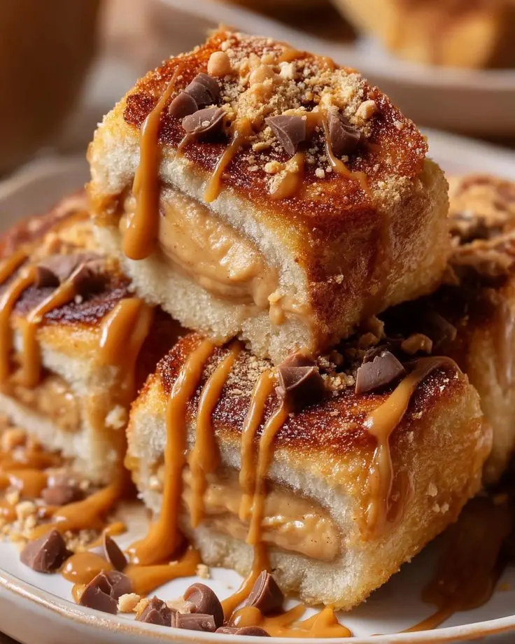 Peanut Butter Stuffed French Toast Bites