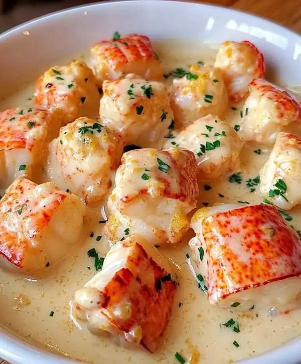 Creamy Garlic Butter Lobster Bites