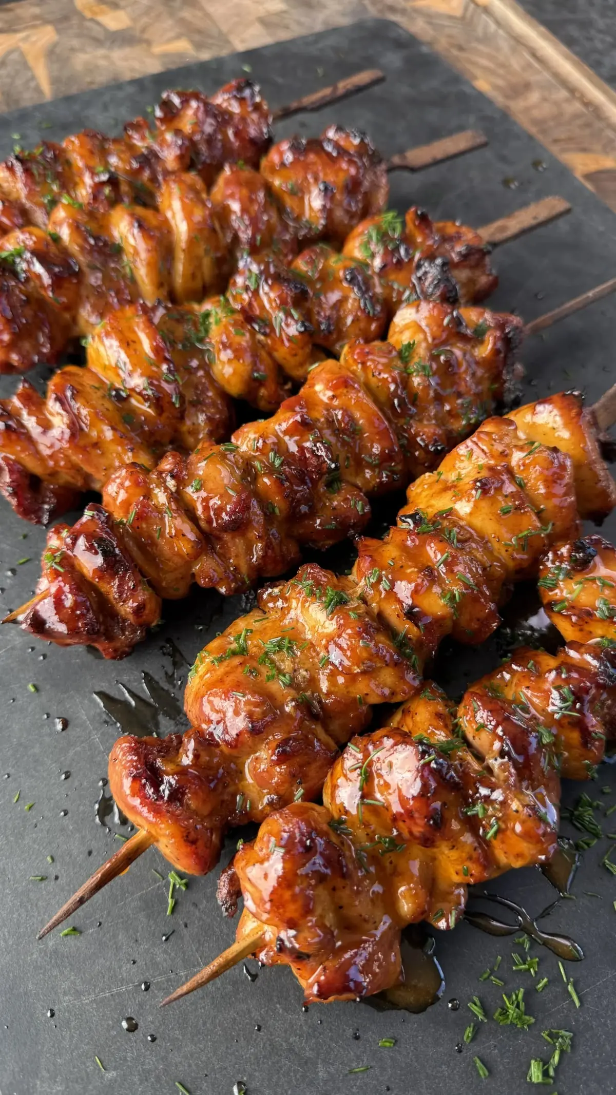 Honey Garlic Glazed Chicken Skewers
