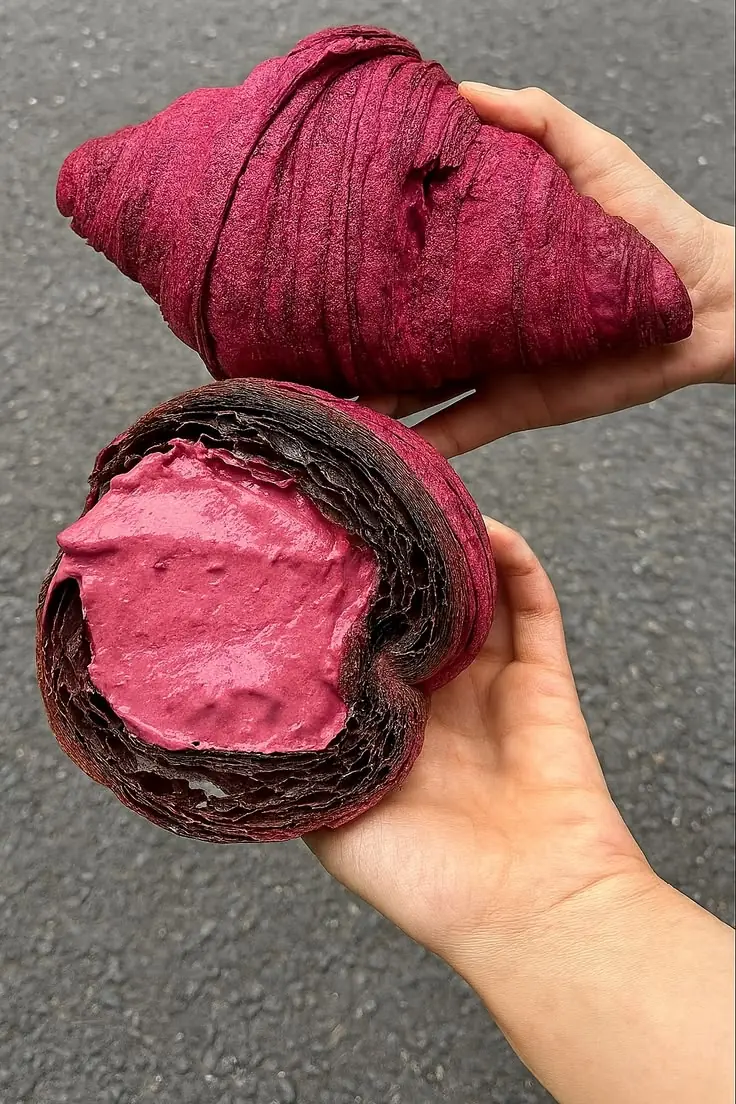 Ube Cream Croissants