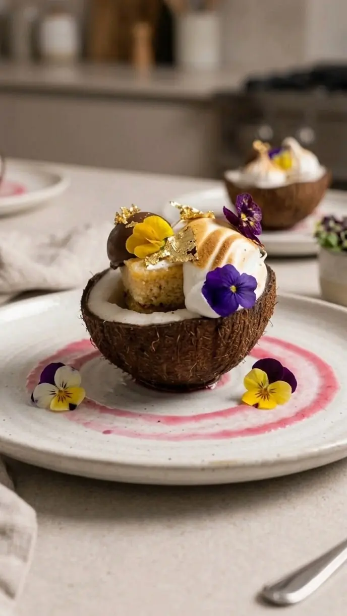 Tropical Coconut Mousse Dessert