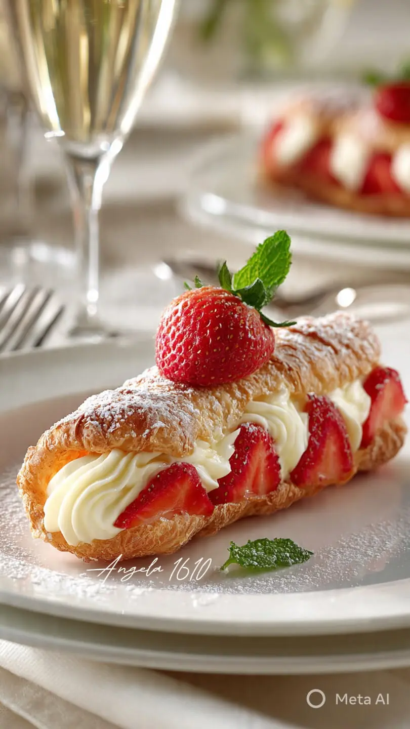 Strawberry Cream Puff Pastry