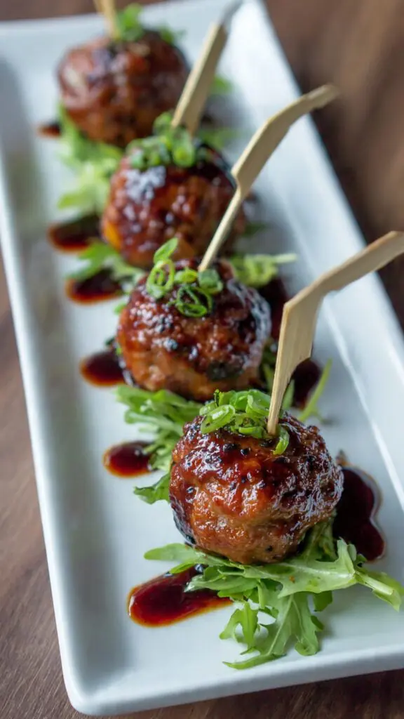 Asian Glazed Cocktail Meatballs