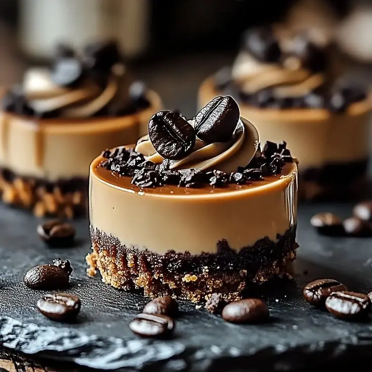 Mini Coffee Mocha Cheesecakes