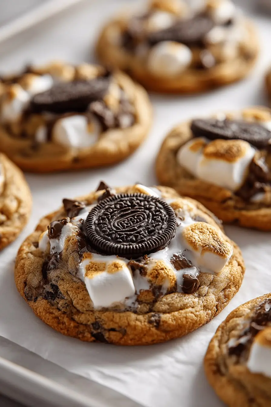 Oreo S’mores Chocolate Chip Cookies