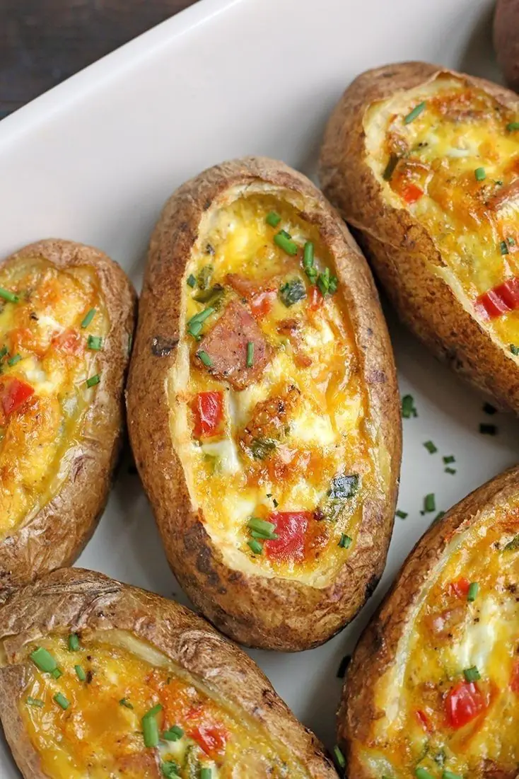 Loaded Breakfast Baked Potatoes