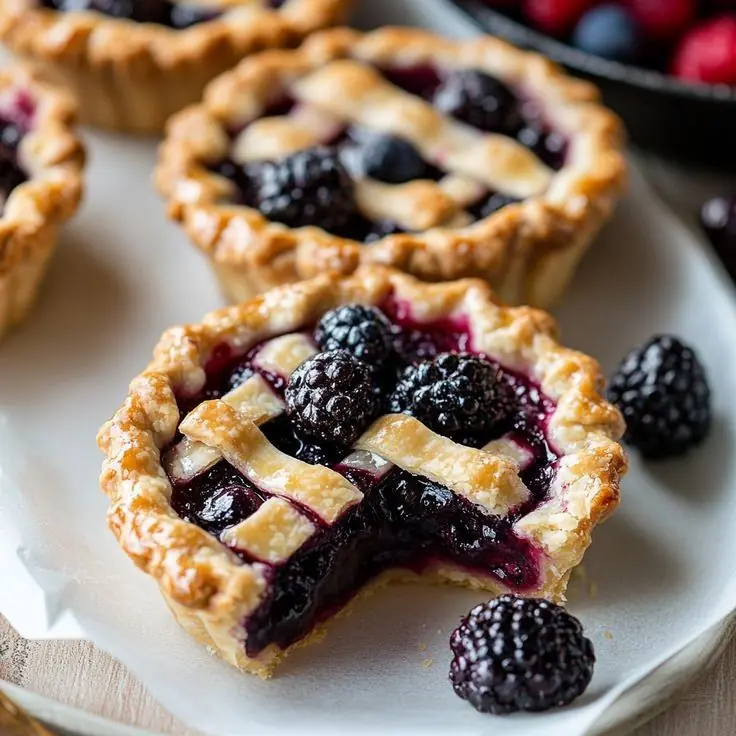 Mini Blackberry Pie Tarts