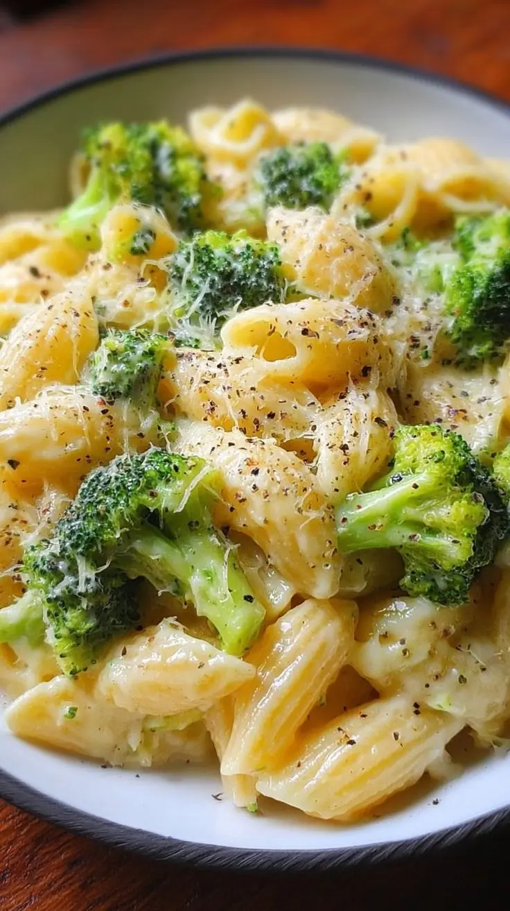 Creamy Broccoli Alfredo Pasta