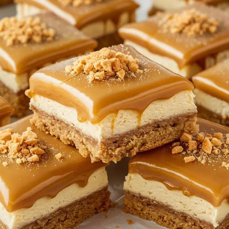 Salted Caramel Cheesecake Bars