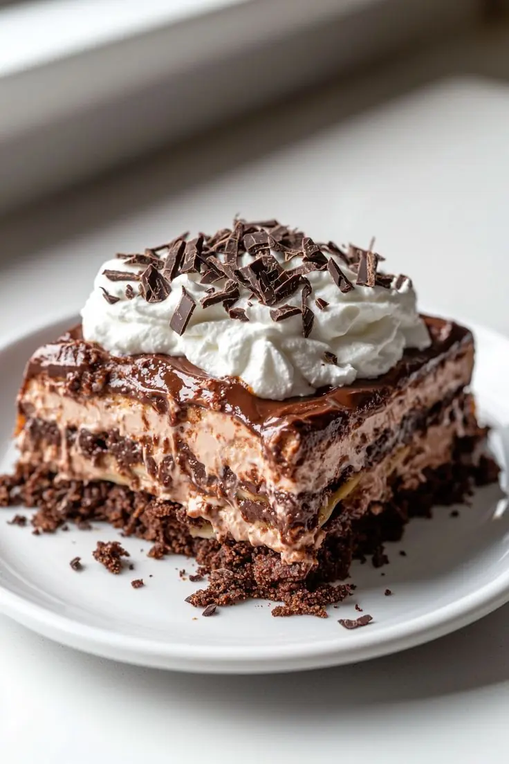 Chocolate Banana Icebox Cake 🍫🍌
