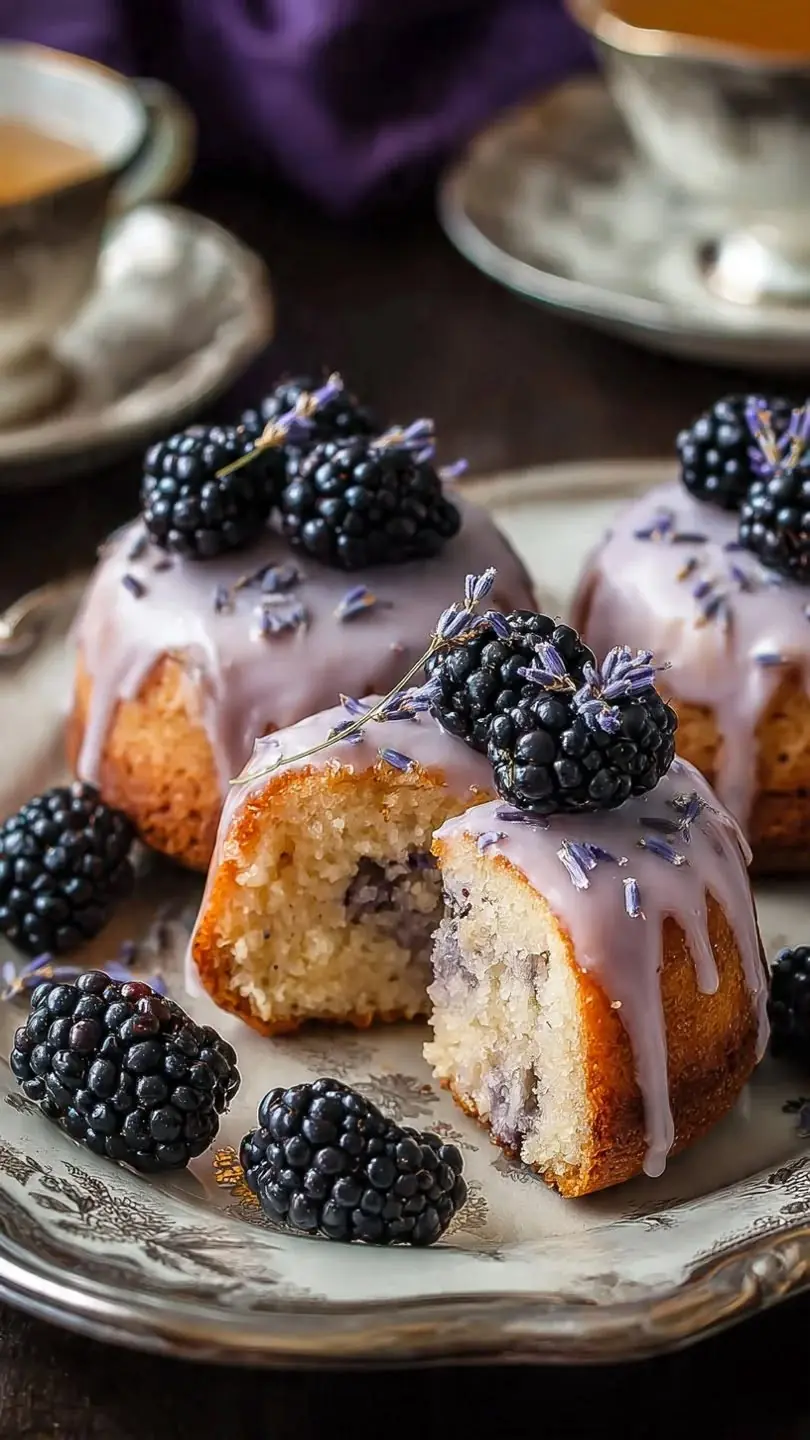 Blackberry Lavender Mini Bundt Cakes ๐ซ๐ฟ๐ง