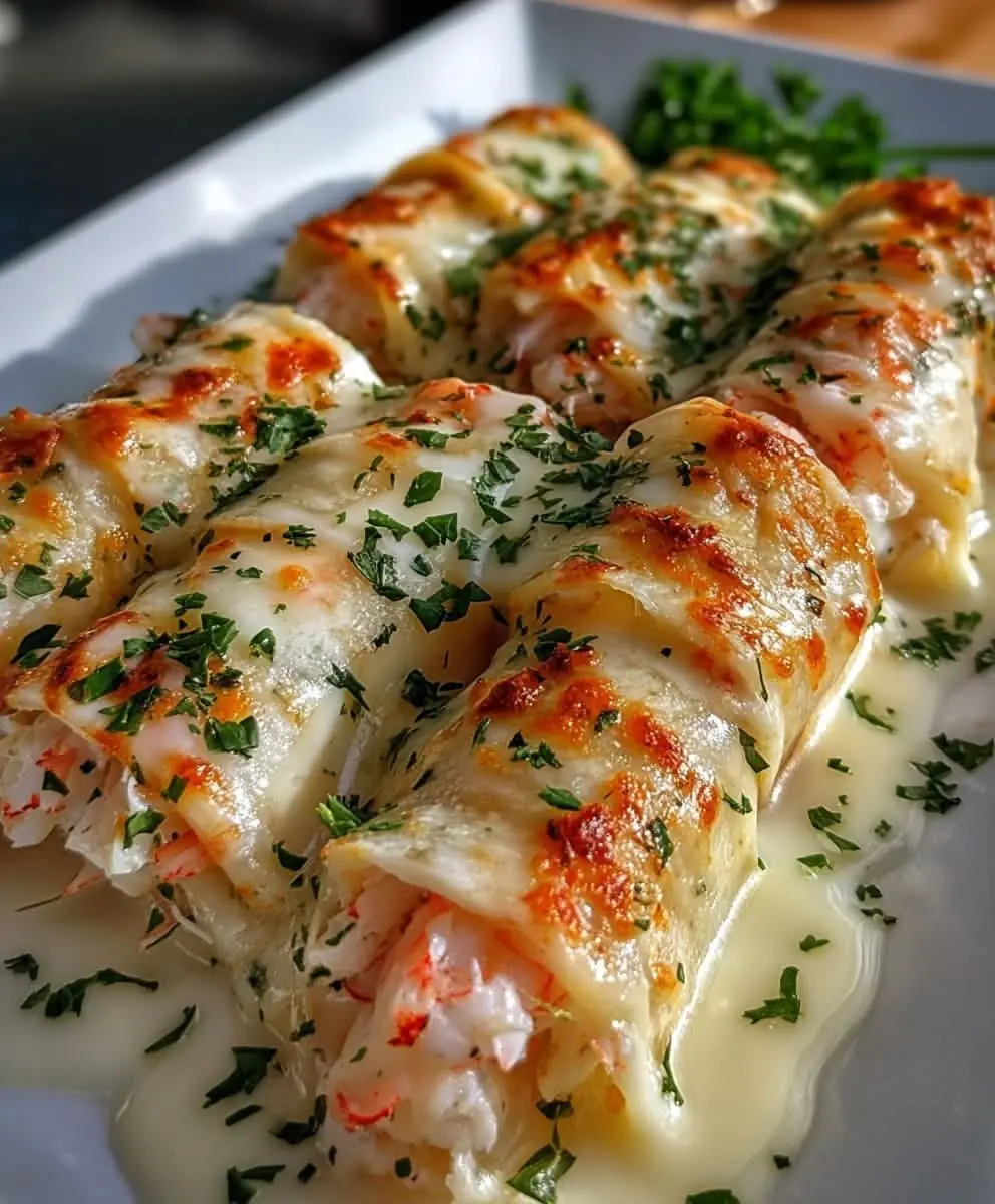 Creamy Seafood Cannelloni Bake