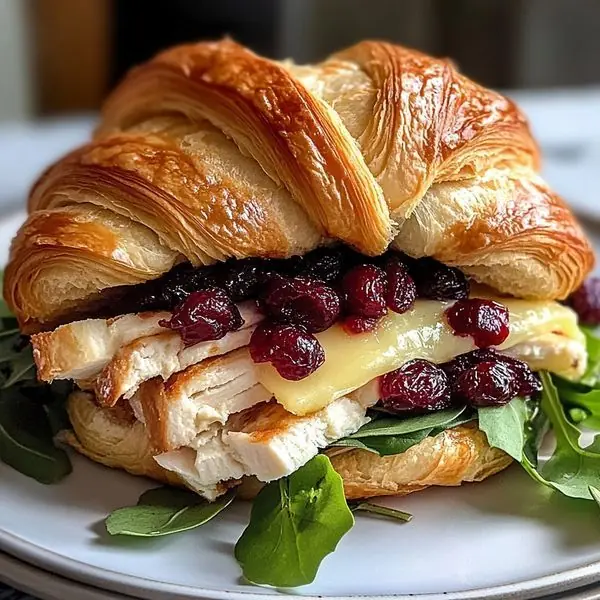 🥐 Turkey, Brie & Cranberry Croissant Sandwich