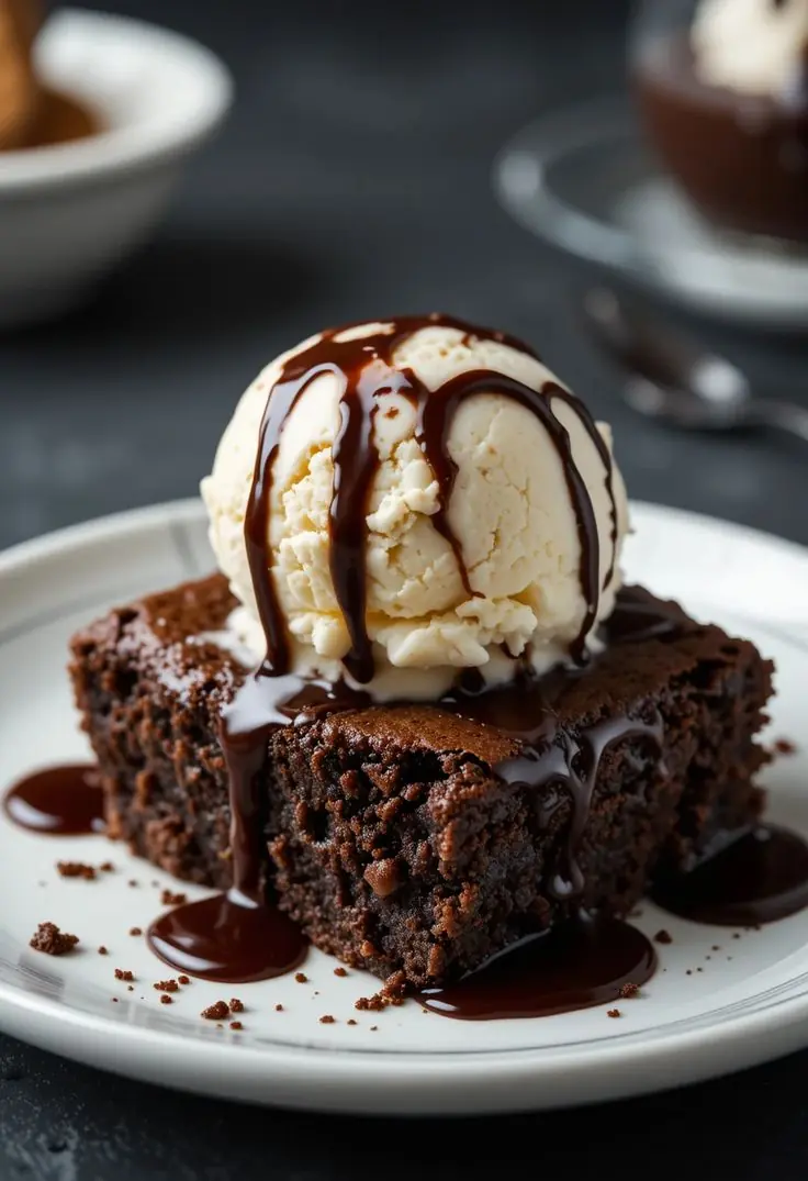 🍫 Hot Fudge Brownie Sundae