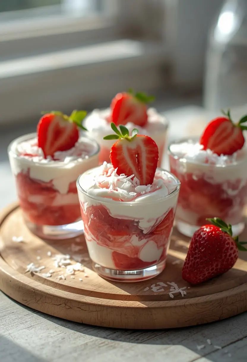 🍓 Strawberry Coconut Cream Parfaits