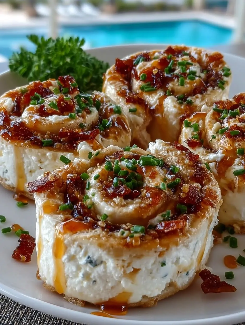 🥓 Bacon Ranch Cream Cheese Pinwheels