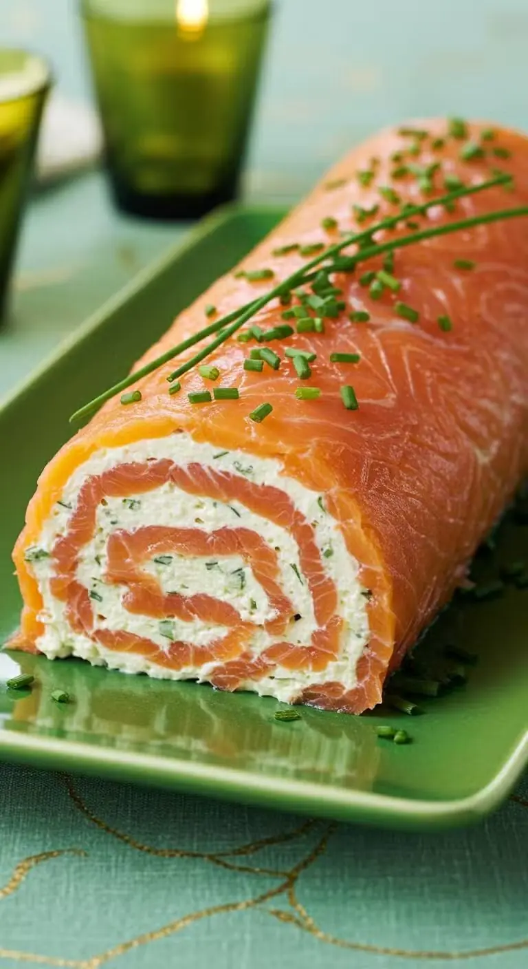 Smoked Salmon Cream Cheese Roll