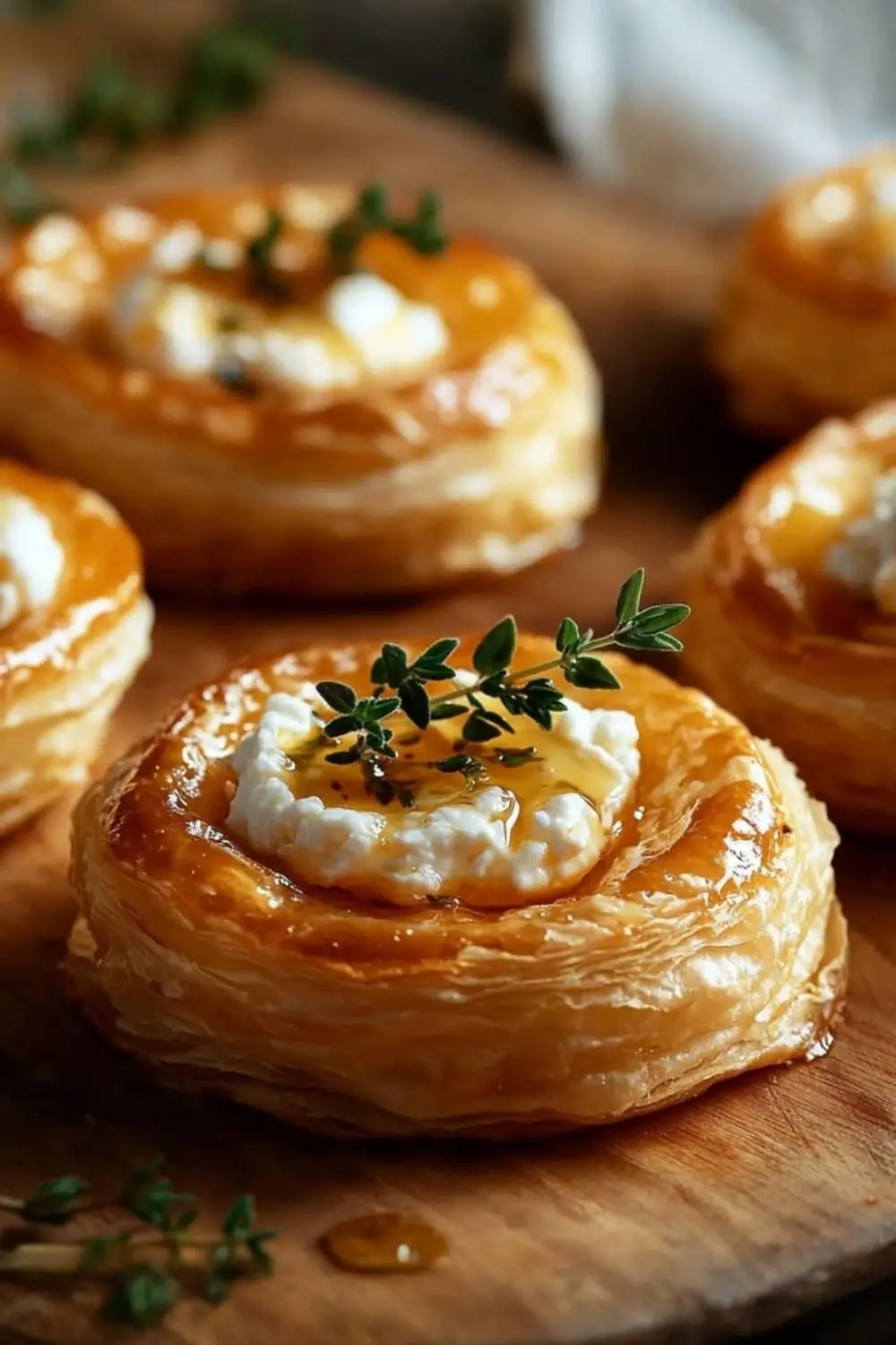 Honey Ricotta Puff Pastry Bites