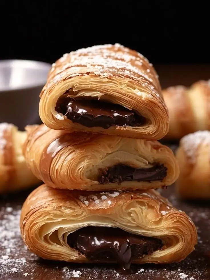 Chocolate Puff Pastry Turnovers