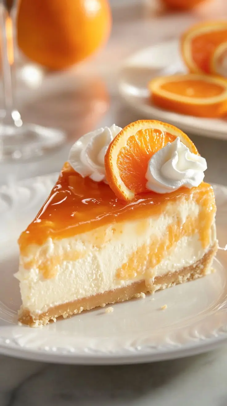 Orange Cream Cheesecake