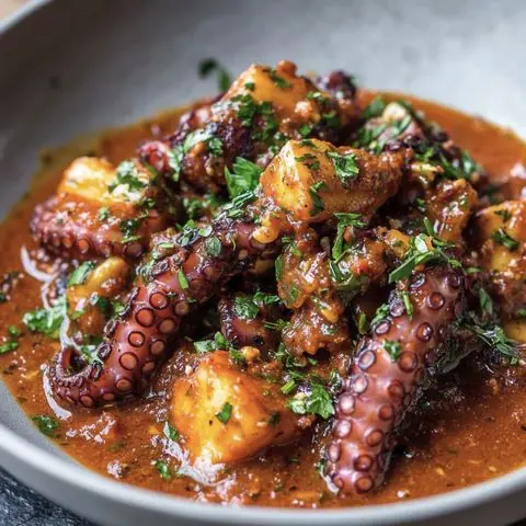 Spanish-Style Braised Octopus