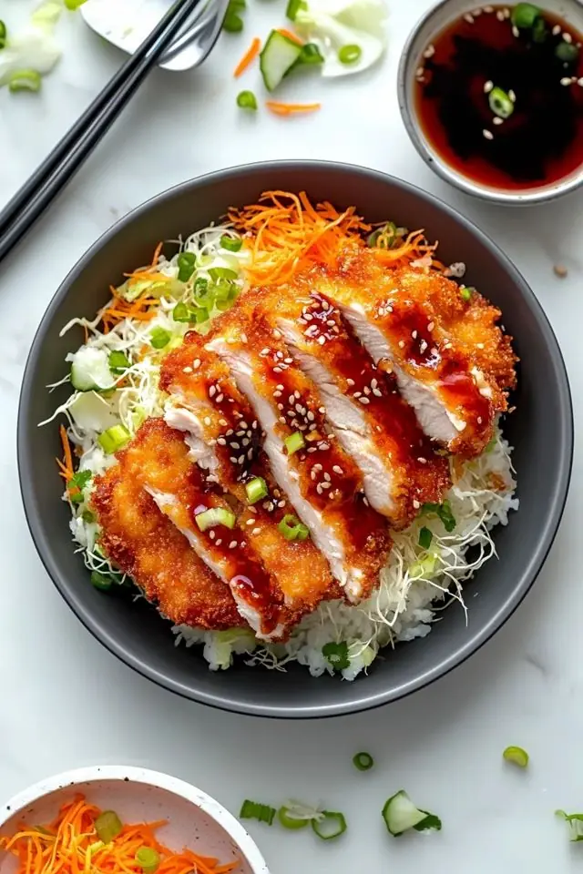 Crispy Chicken Katsu Rice Bowl