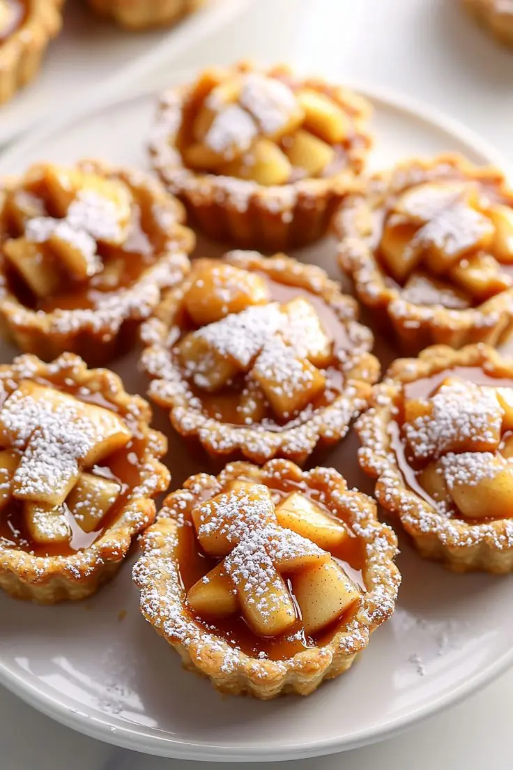 Mini Salted Caramel Apple Tartlets