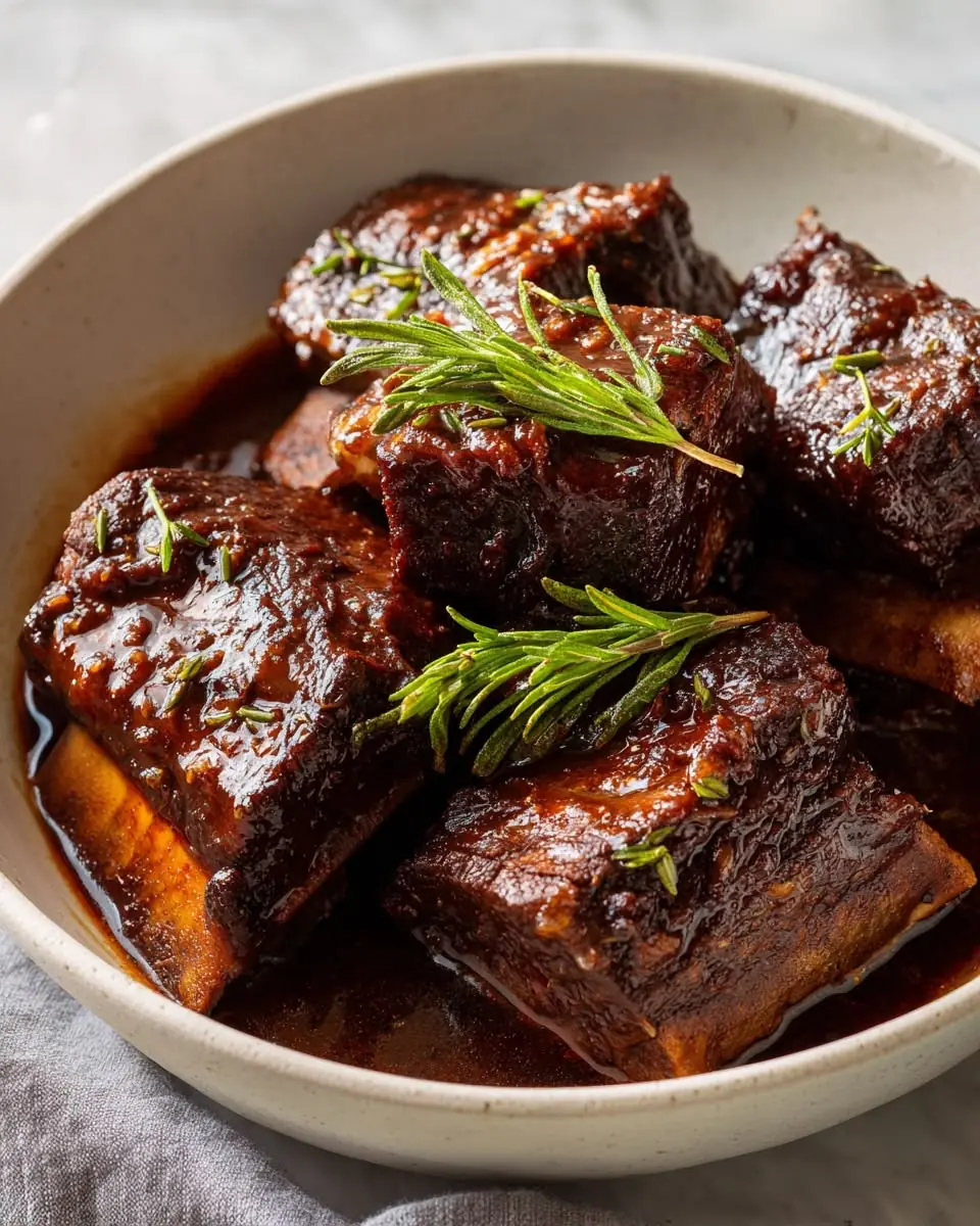 Red Wine Braised Beef Short Ribs