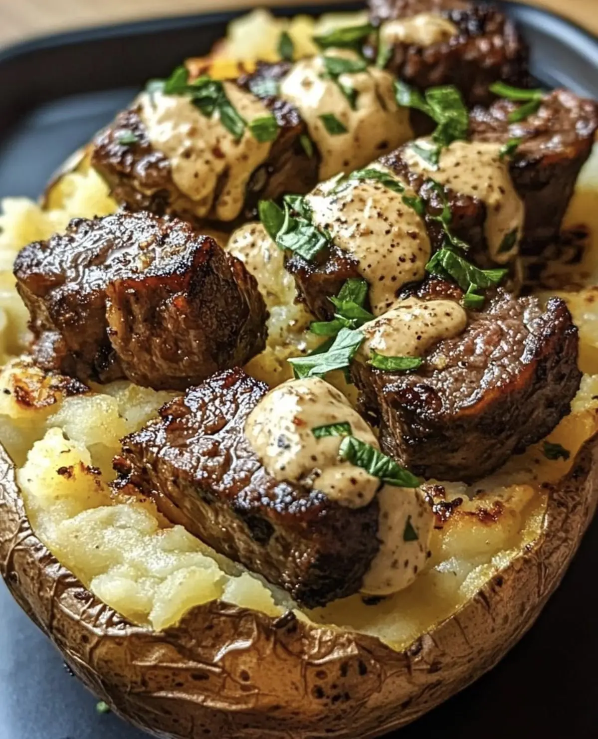 Loaded Steak Baked Potato
