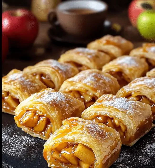 Mini Apple Puff Pastry Turnovers