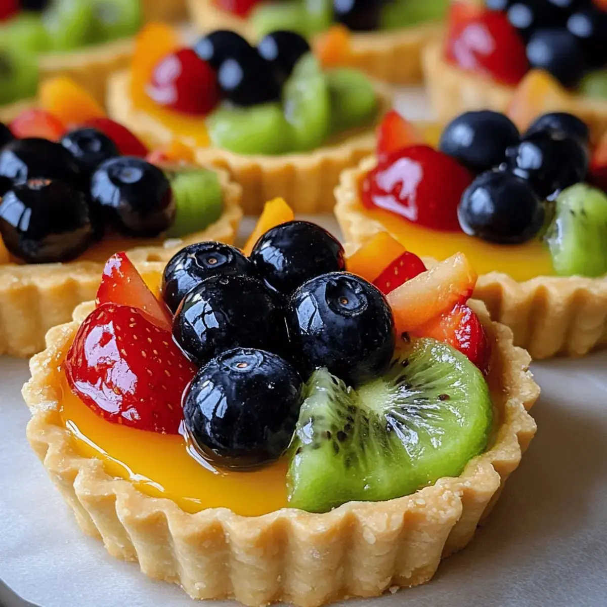 Mini Fresh Fruit Custard Tarts