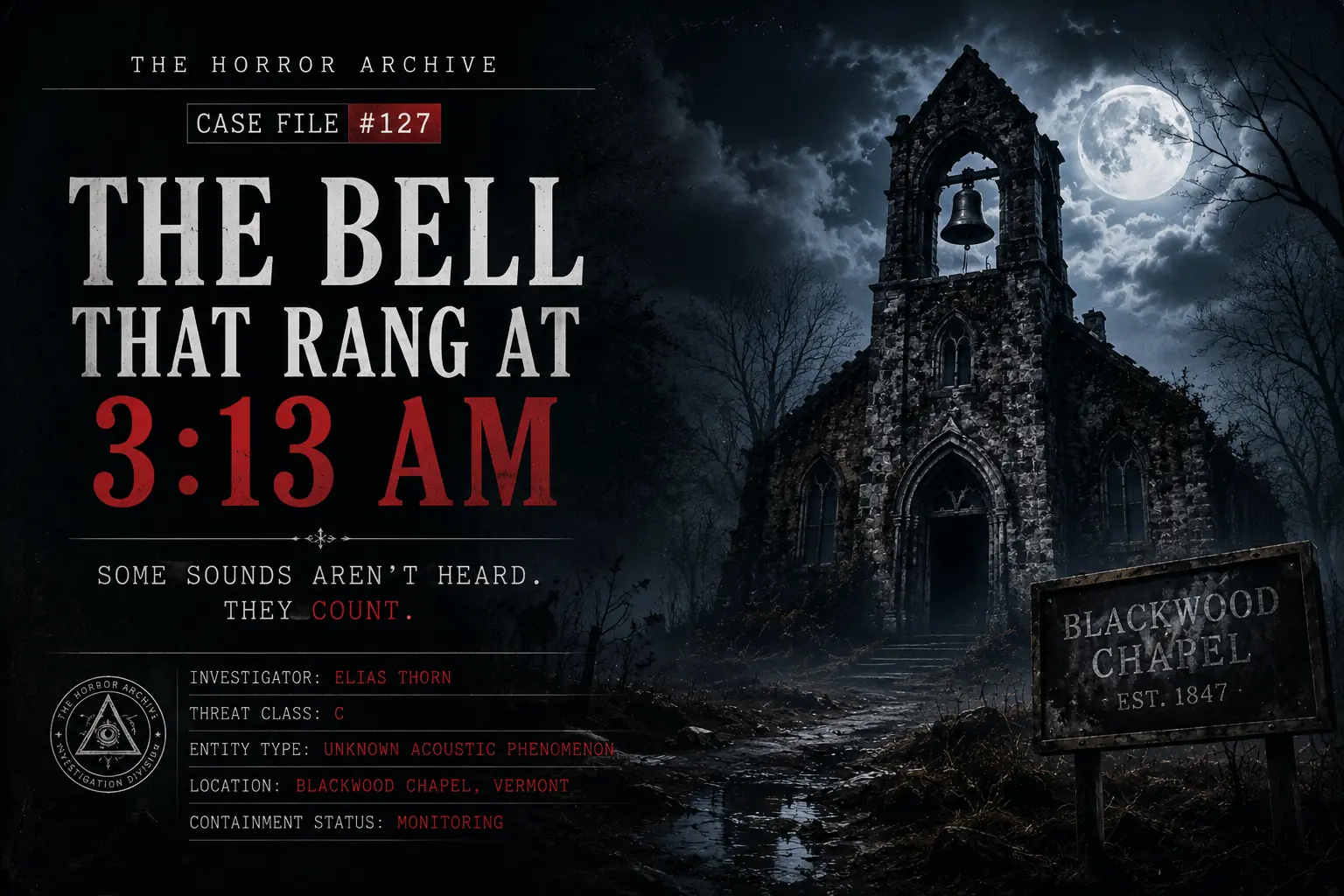 Archive #127 โ The Bell That Rang at 3:13 AM