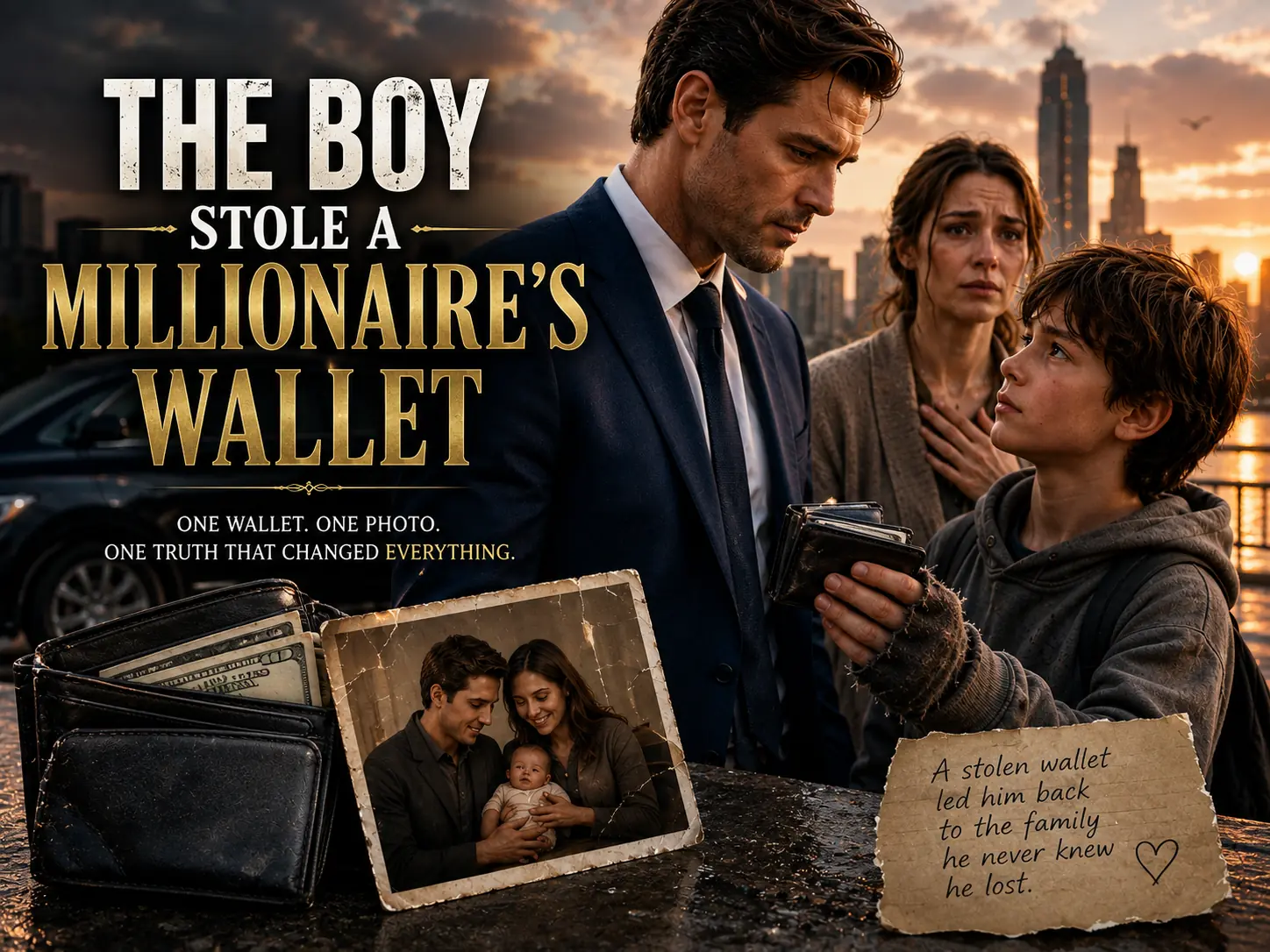 THE BOY STOLE A MILLIONAIRE'S WALLET