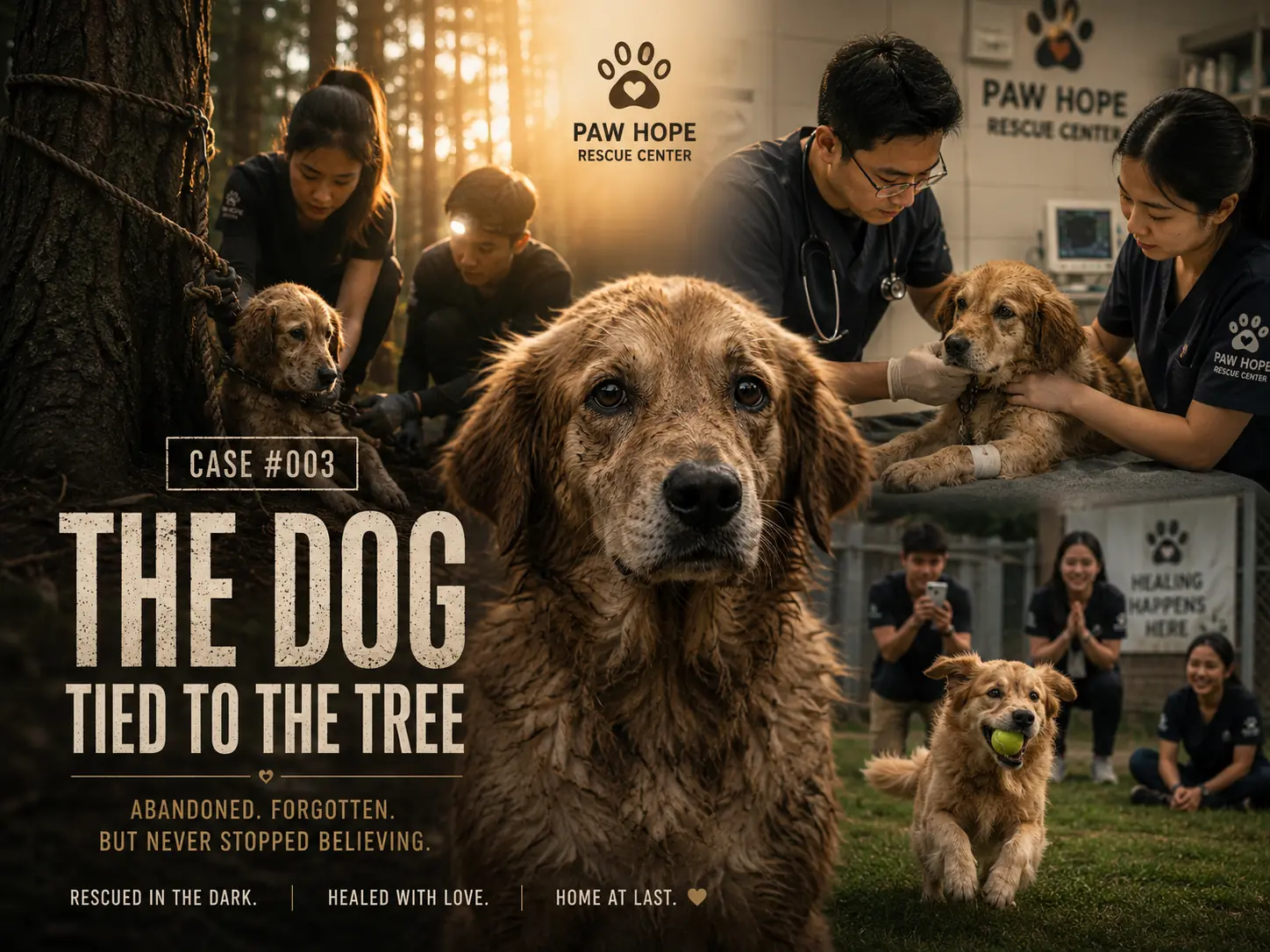 The Dog Tied to the Tree