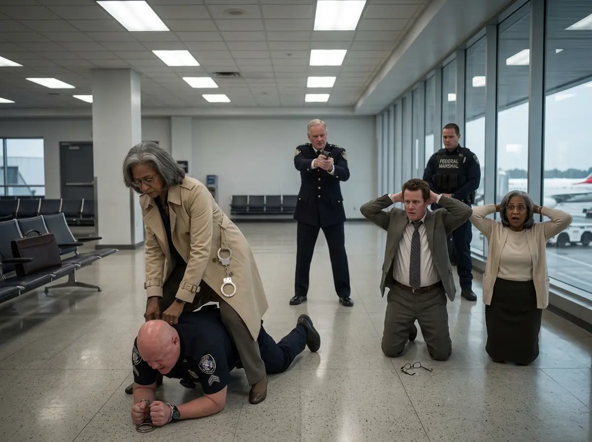 He Handcuffed an "Impoverished" Elderly Woman at the VIP Airport Gate, Unaware She Was the Federal Judge Heading the Anti-Corruption Task Force!