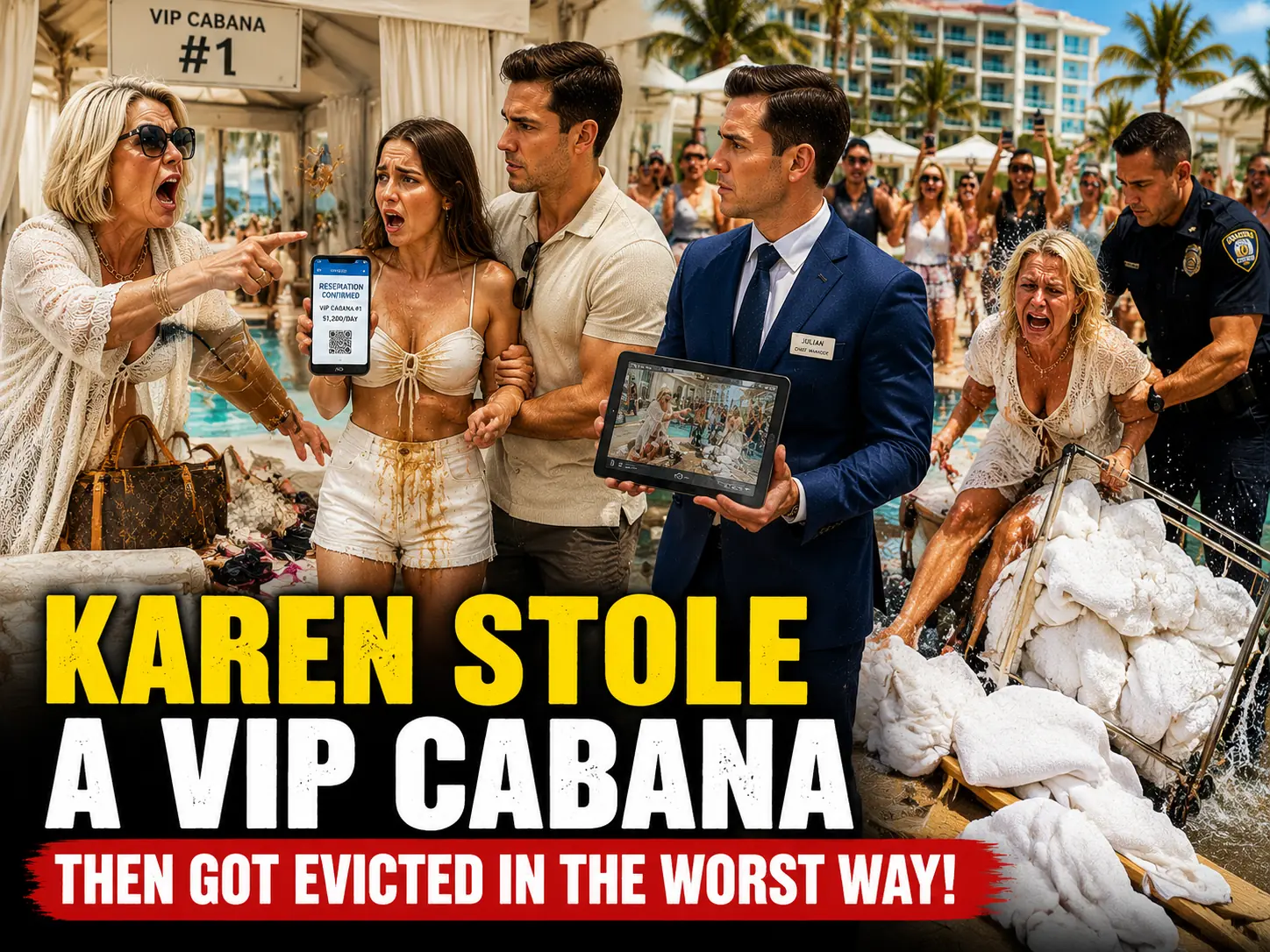 Entitled Guest Steals a VIP Resort Cabana from the Owner's Son