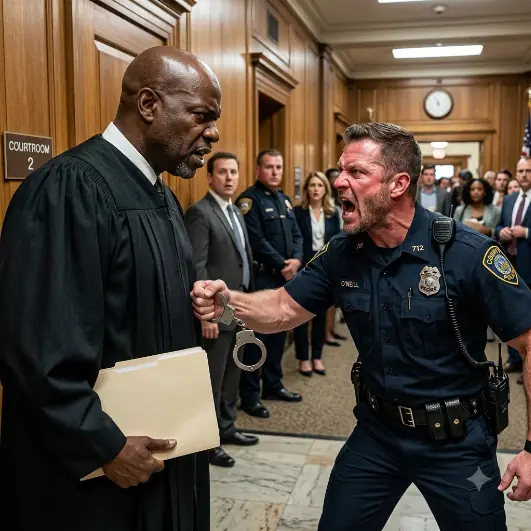 "TAKE THAT COSTUME OFF OR I'LL DRAG YOU OUT IN CUFFS." A CORRUPT COP RACIALLY PROFILED ME IN THE COURTHOUSE HALLWAY AND BRUTALLY SLAPPED THE WRISTS OF A MAN HE THOUGHT WAS NOBODY. HE HAD NO IDEA I WAS THE JUDGE PRESIDING OVER HIS TRIAL.